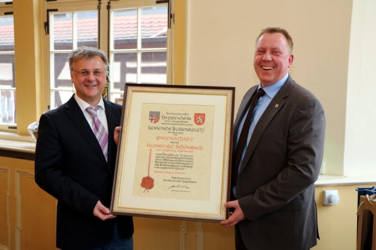 Bürgermeister Burelbach und Bürgermeister Stumpf Bürgermeister Burelbach und Bürgermeister Stumpf