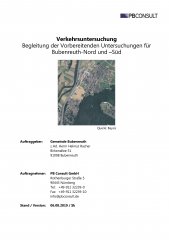 Verkehrsuntersuchung - Begleitzung zur VU Bubenreuth-Nord und -Süd