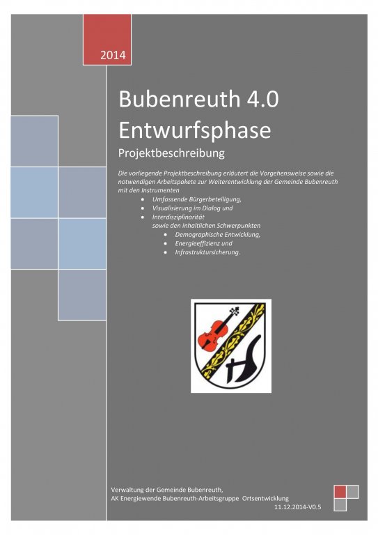 Bubenreuth 4.0 Entwurfsphase Projektplanung