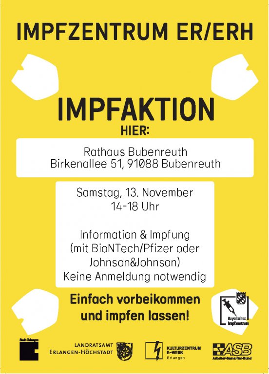 Corona-Impfaktion in Bubenreuth Corona-Impfaktion in Bubenreuth