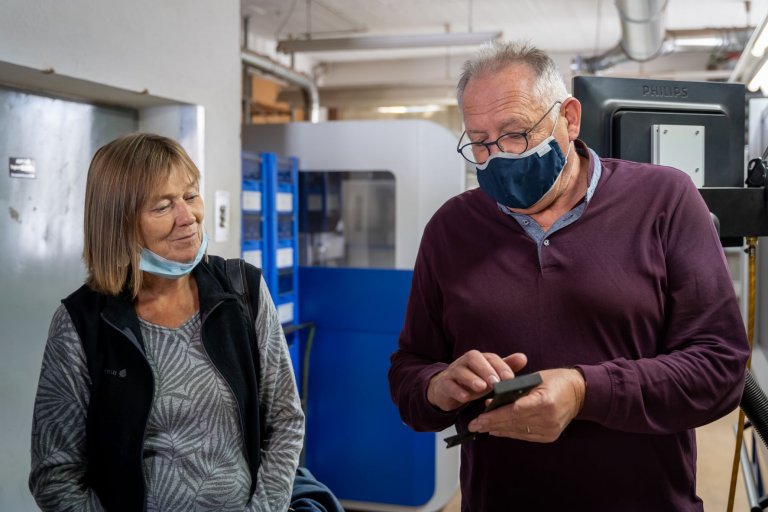 Besuch Oktober 2021 Ulrike Huet Firma Teller