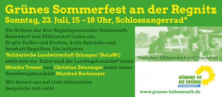 Grünes Sommerfest an der Regnitz