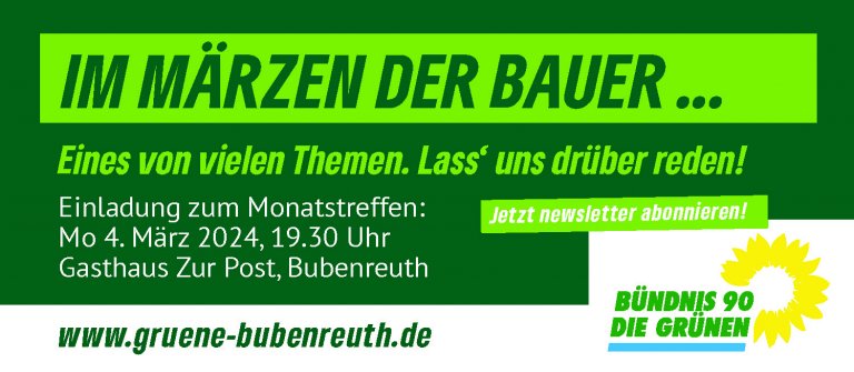 Grüne - Monatstreffen