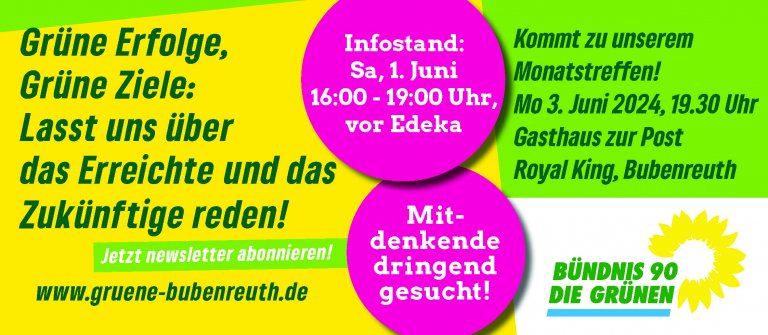 Bündnis 90 Die Grünen Monatstreffen