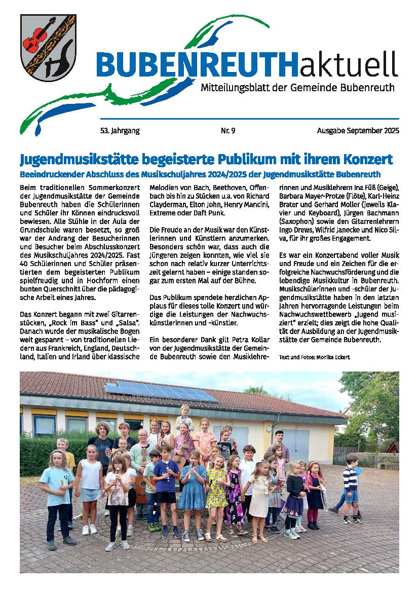BUBENREUTH aktuell September 2025