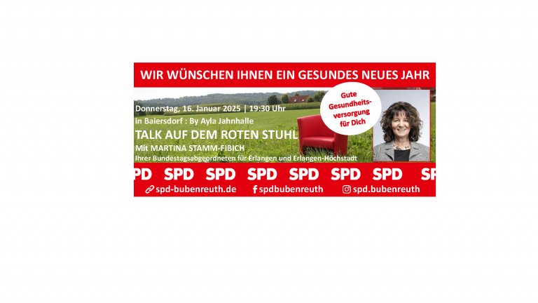 Talk auf dem roten Stuhl
