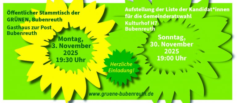 Öffentlicher Stammtisch der Grünen Öffentlicher Stammtisch der Grünen