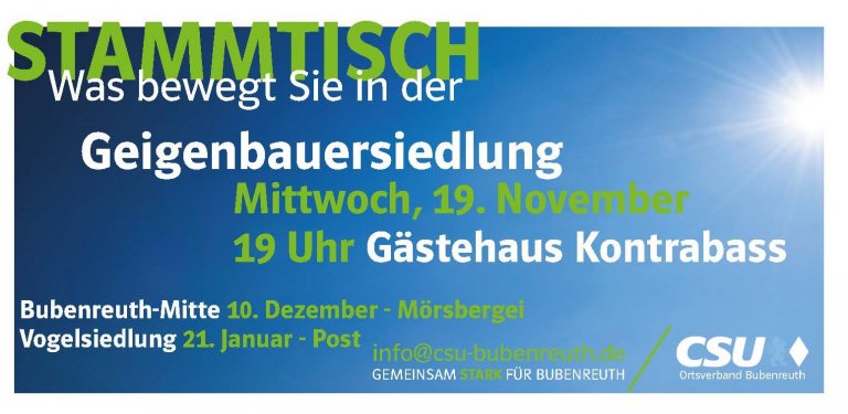 CSU Stammtisch CSU Stammtisch