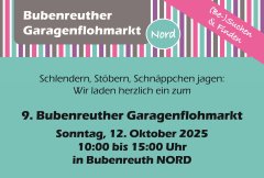 Bubenreuther Garagenflohmarkt NORD Oktober 2025